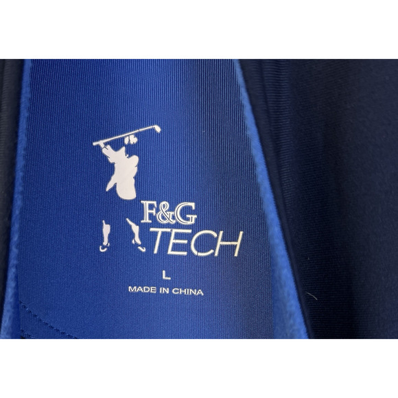 Fairway & Greene F & G Tech Pullover Quarter Zip Men Large Navy Golf Preppy - Picture 4 of 12